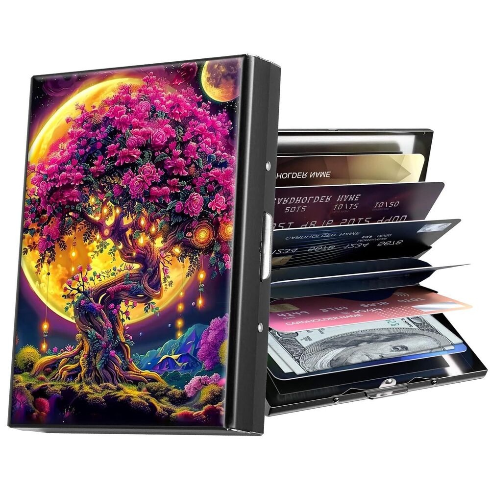 8417 Metal Wallet,Credit Card Holder ,Thin Slim Mini Aluminum Wallet RFID